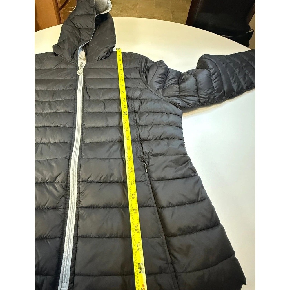 Nautica Reversible Womens XL Lightweight Hooded Puffer Jacket Quilted Full Zip - Picture 10 of 14